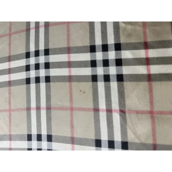Burberry Silk Scarf 90x90 Horseferry Coordinates Logo Check Italy - Picture 10 of 11